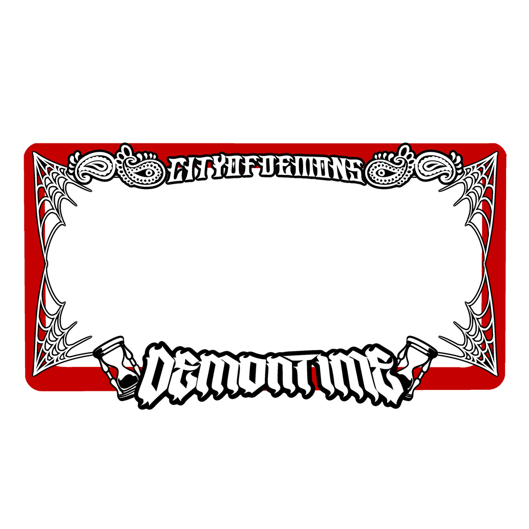 Acrylic License Plate Frame V2 | Red |