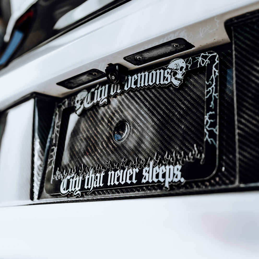 Acrylic License Plate Frame | Black |