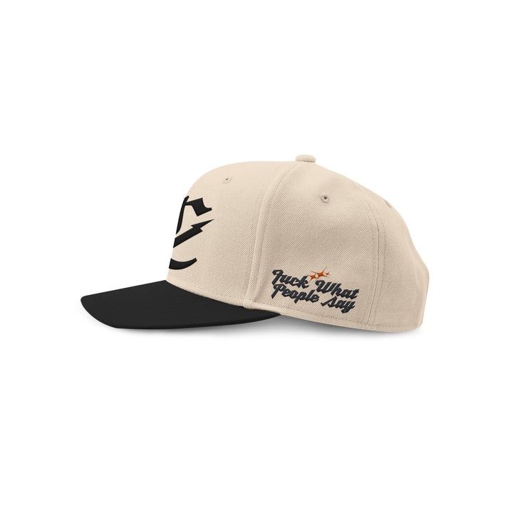 Cream / Black Snapback