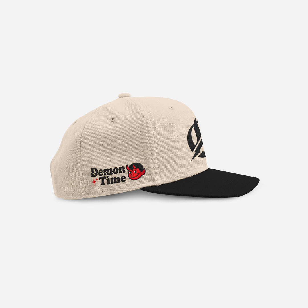 Cream / Black Snapback