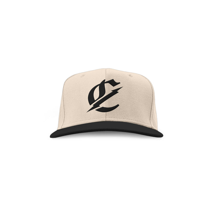 Cream / Black Snapback
