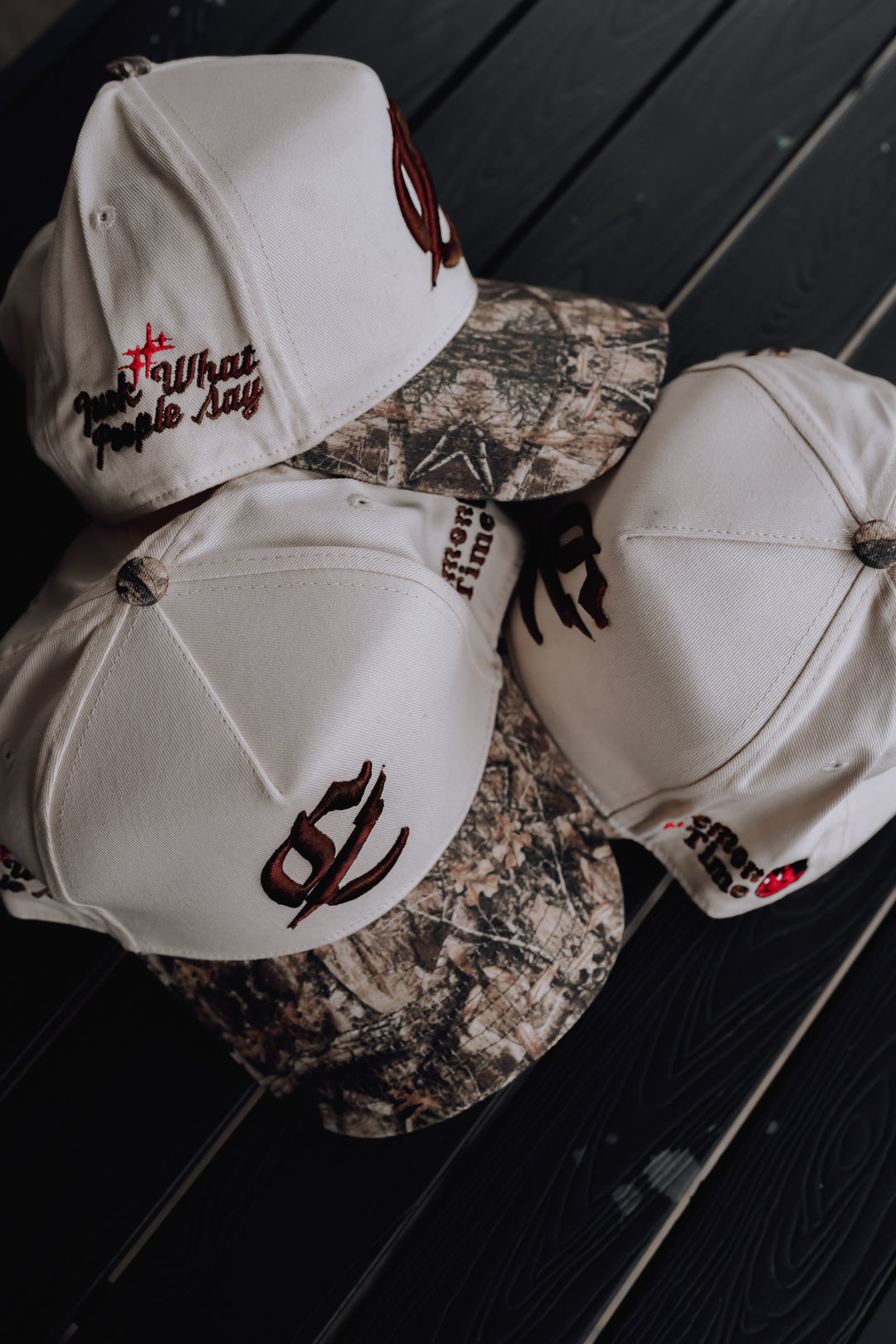 Cream Camo Snapback