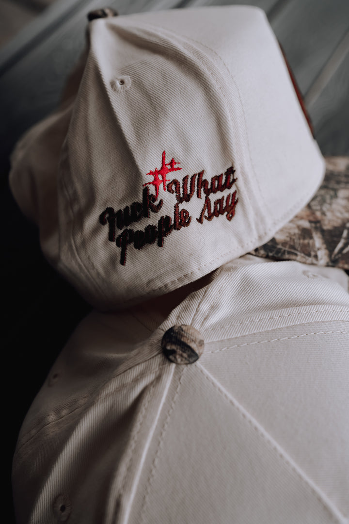 Cream Camo Snapback