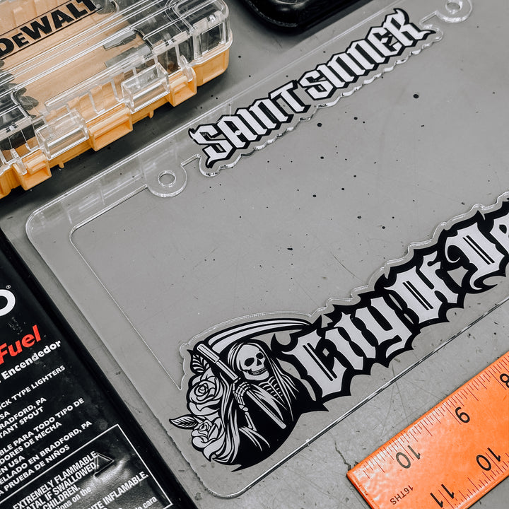 Transparent License Plate Frame