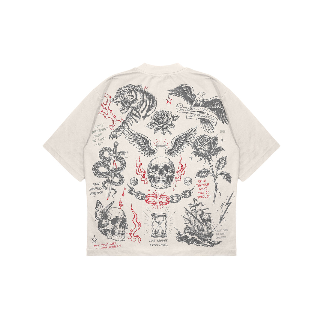 LA EVIL VS GOOD TEE ( OVERSIZED )