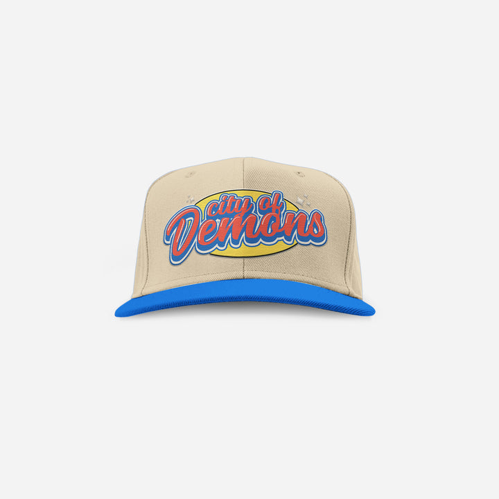 Cream / Blue Snapback