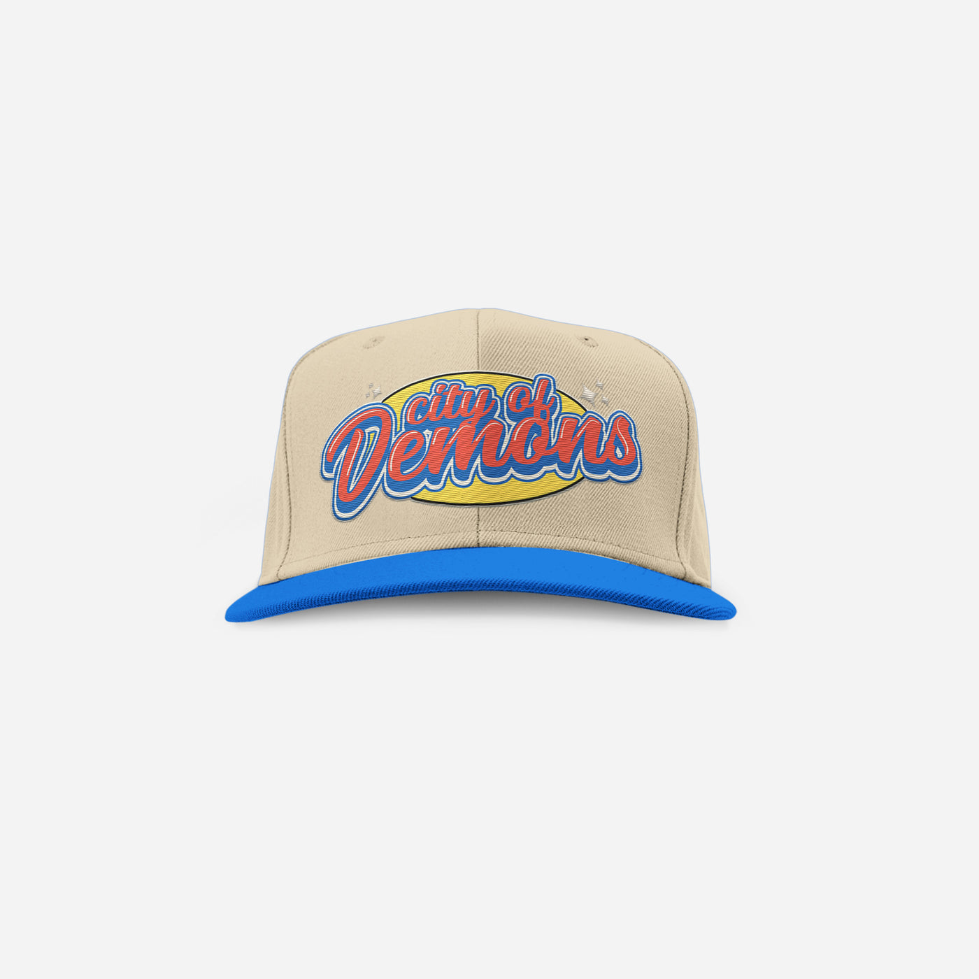 Cream / Blue Snapback