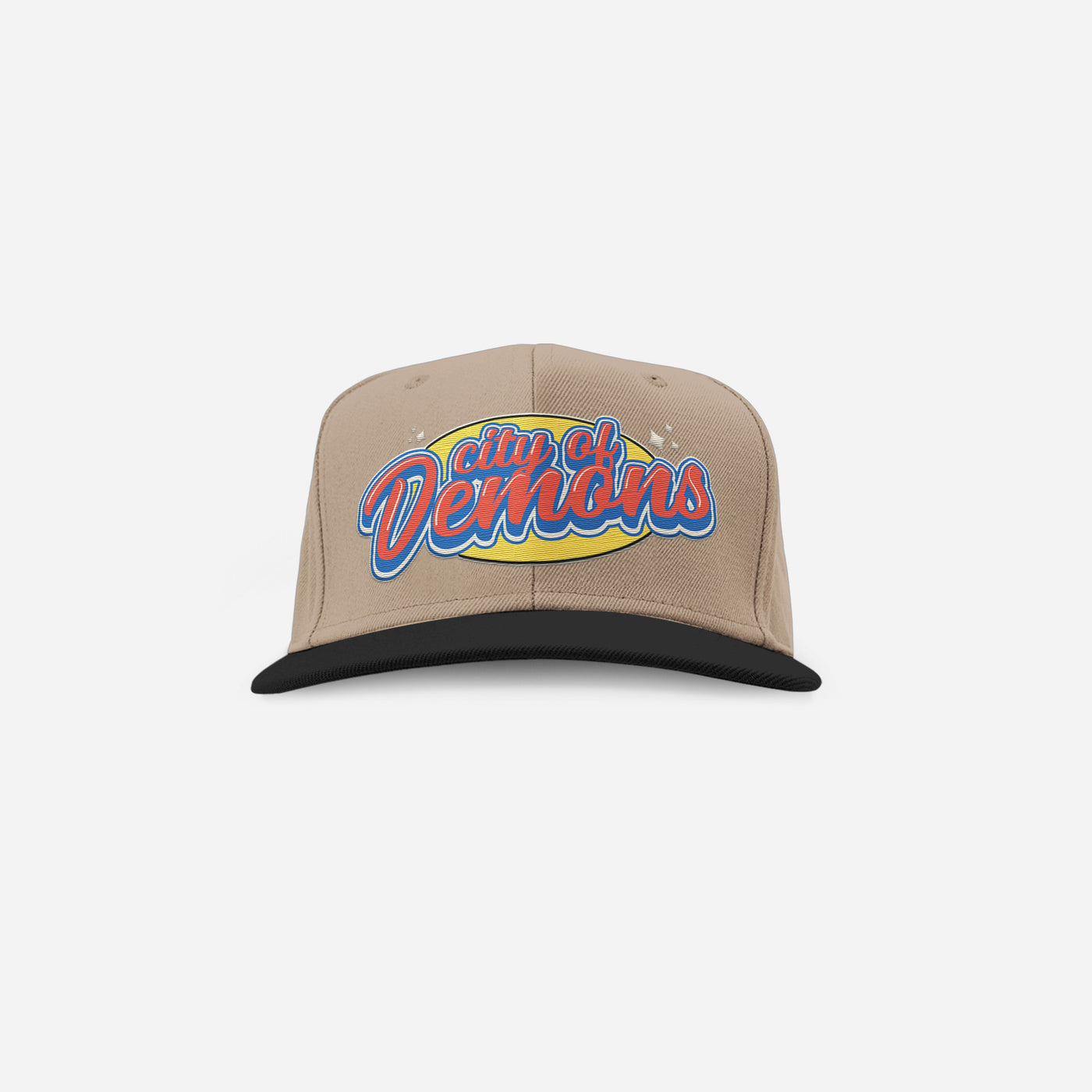 Khaki / Black Snapback