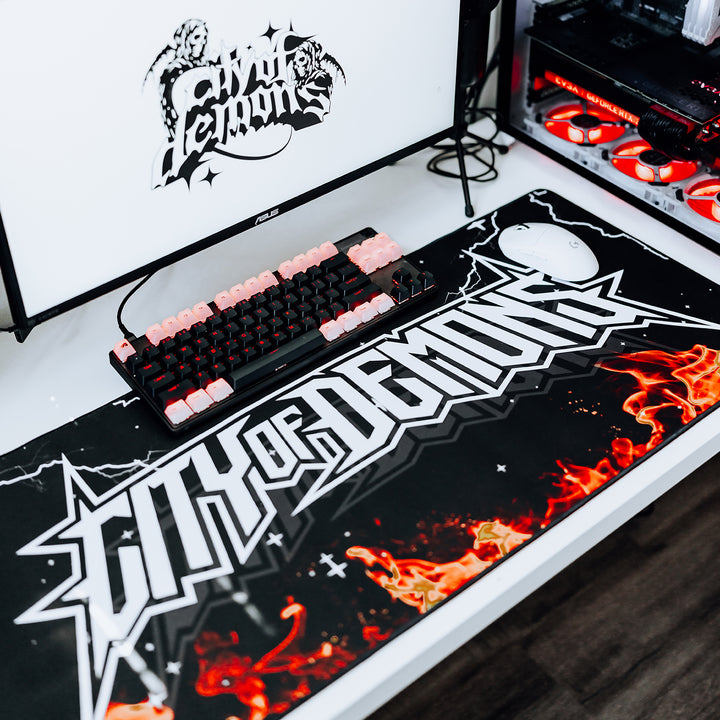 Large Flame Mouse Pad
