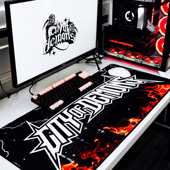 Large Flame Mouse Pad