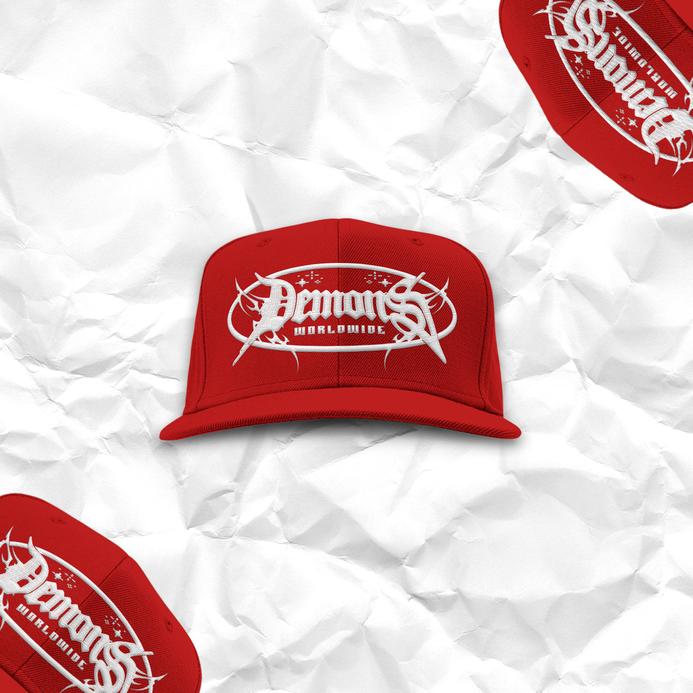 Demons Worldwide Snapback ( Red )