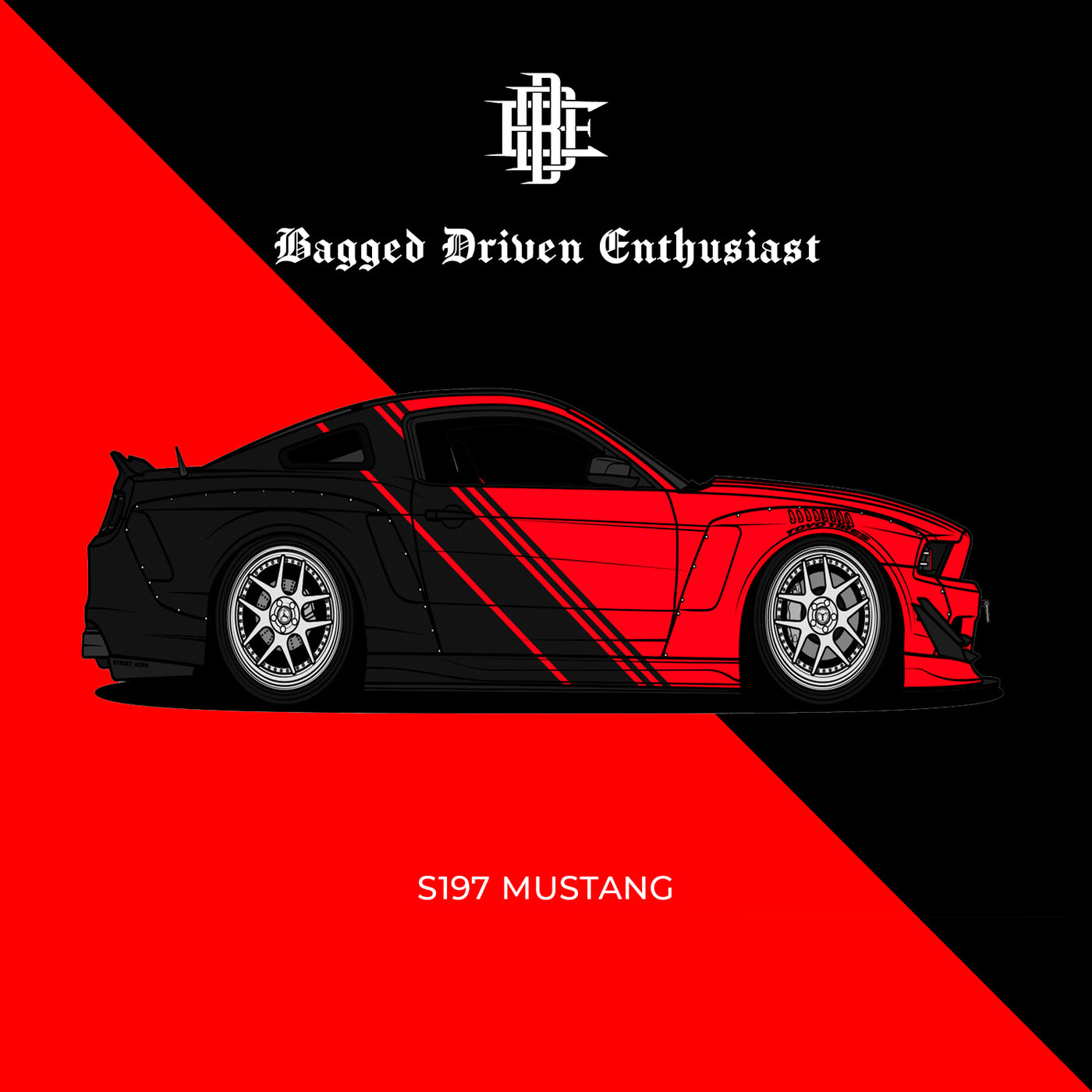 Mustang Pin [ Red ]