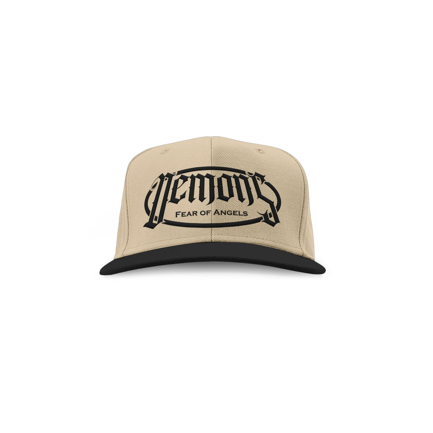 Demons V2  Snapback ( Cream/Black )