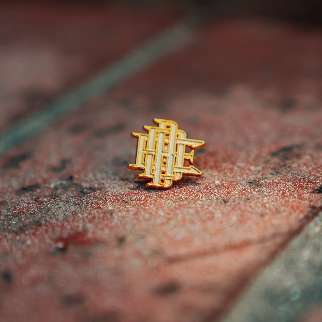 Monogram Gold Pin