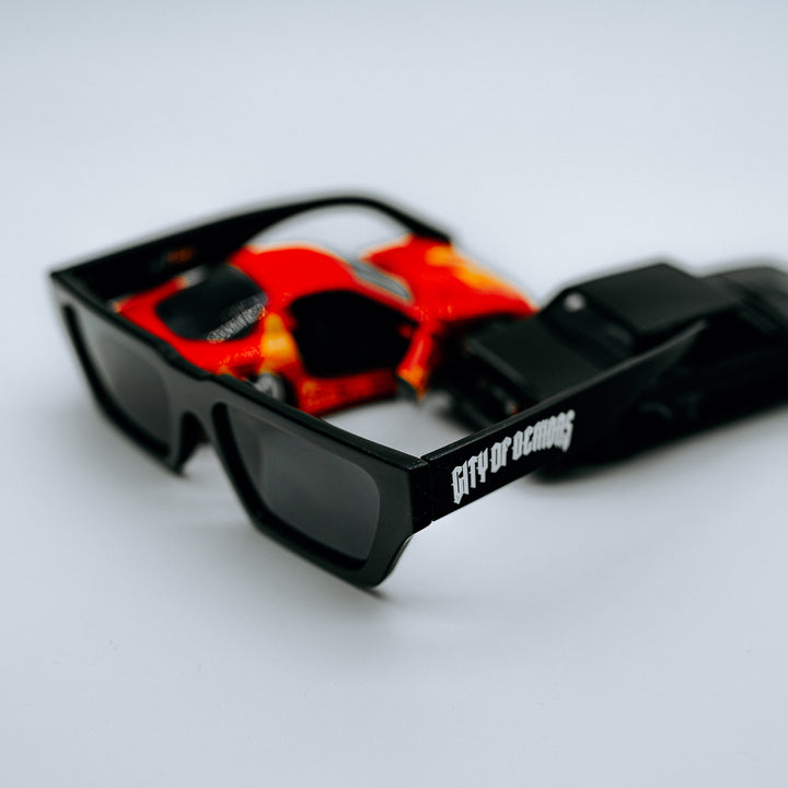 Slim Sunglasses  [ Black ]