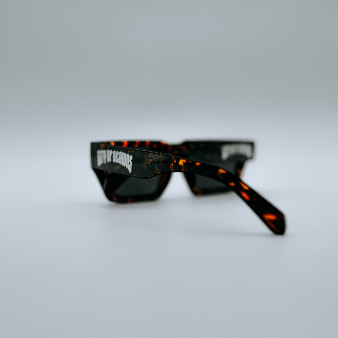 Slim Sunglasses  [ Brown Tigers ]