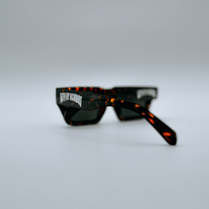 Slim Sunglasses  [ Brown Tigers ]