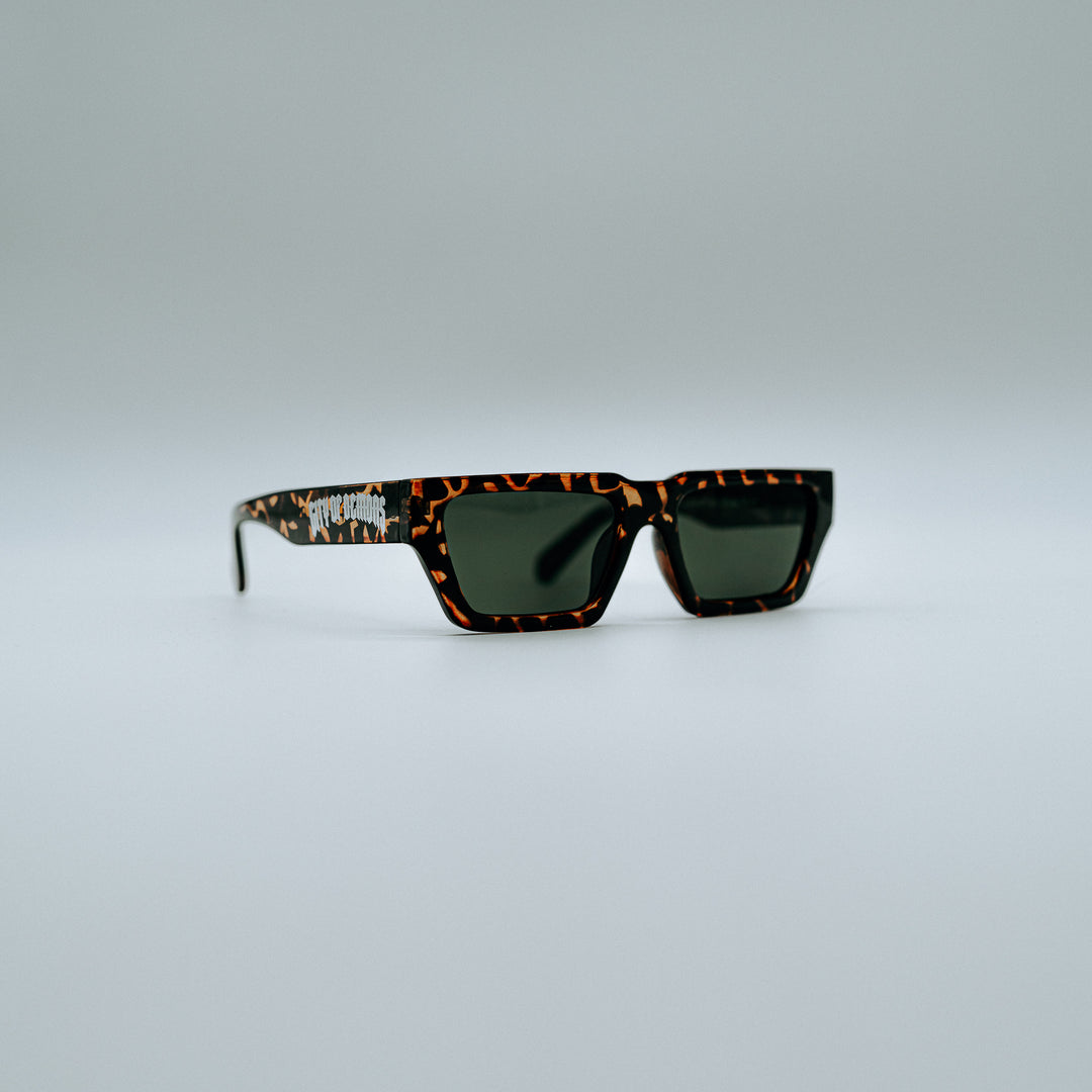 Slim Sunglasses  [ Brown Tigers ]