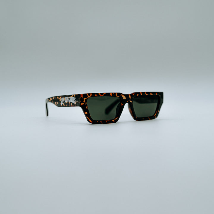 Slim Sunglasses  [ Brown Tigers ]