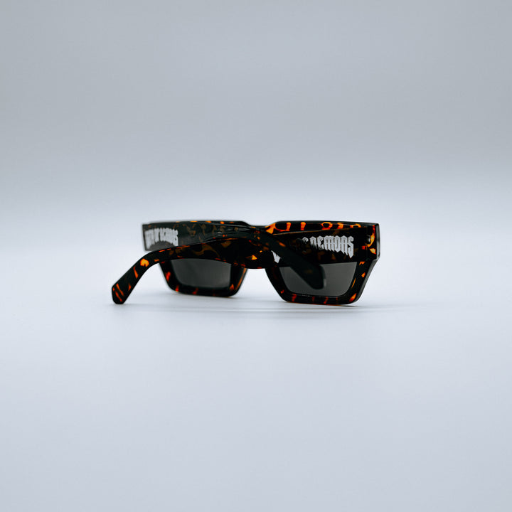 Slim Sunglasses  [ Brown Tigers ]